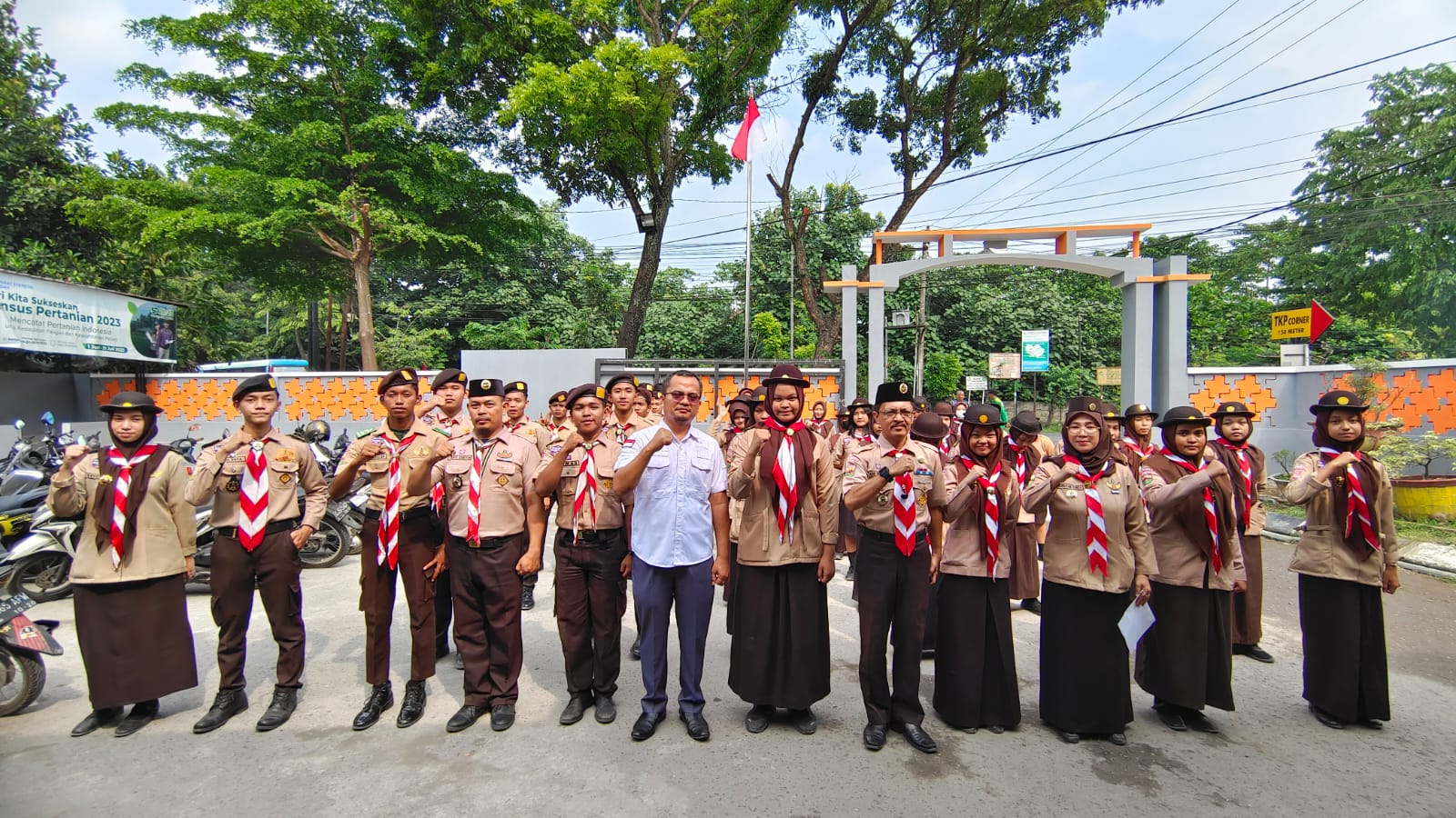 Pelepasan Kontingen Kwartir Ranting Gerakan Pramuka Medan Sunggal (21/06)